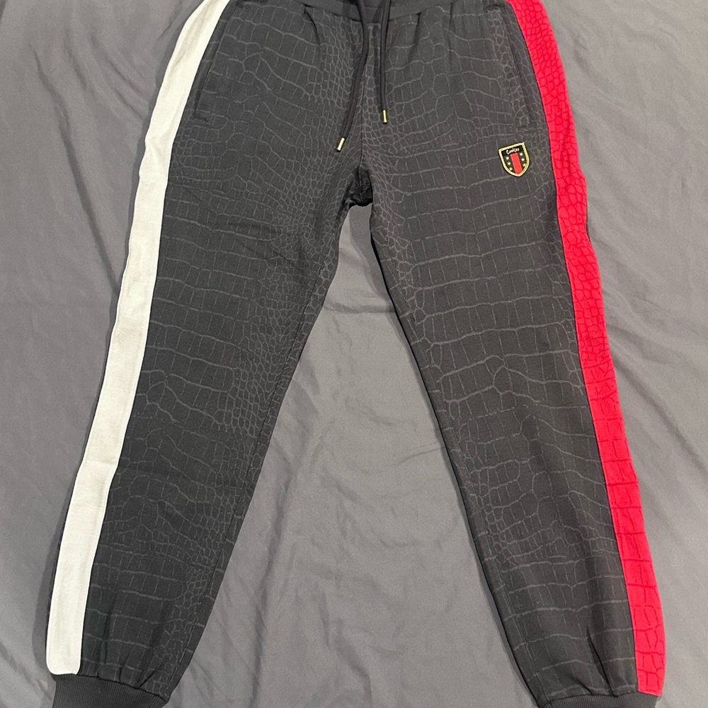 Cookies SF Black Tahoe Poly Knit Track Sweatpants. Size medium.